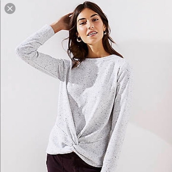 Loft Speckled Twist Sweatshirt - Picture 1 of 6